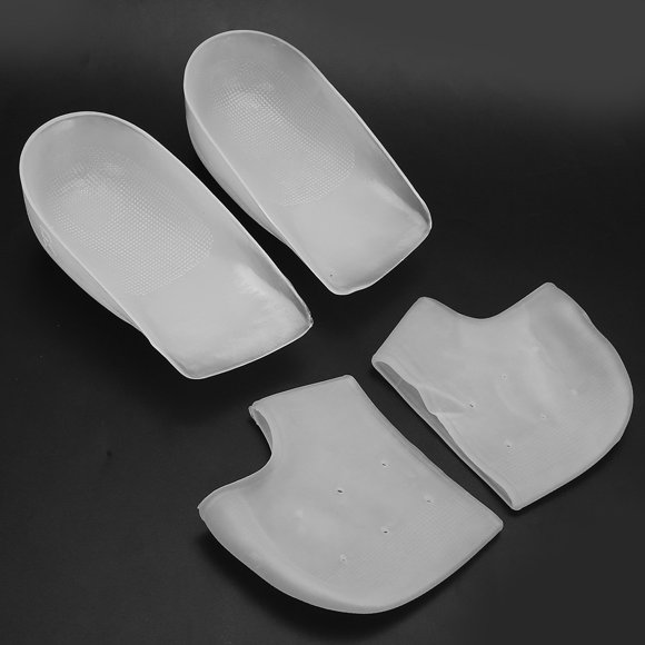 Qiilu Lifting Heel Pad,Height Heel Pad,Height Lifting Heel Pad Increase Socks Foot Insole Cushion Taller Insert With Heel Cover