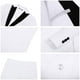 thumbnail image 5 of Traje KEYWANTS, esmoquin blanco, ajustado, de 5 piezas, para niños, talla 7, 5 of 7