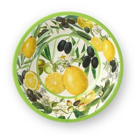 Limone 22 fl. oz. Multi-Colored Melamine All Purpose Bowl (Set of 4)