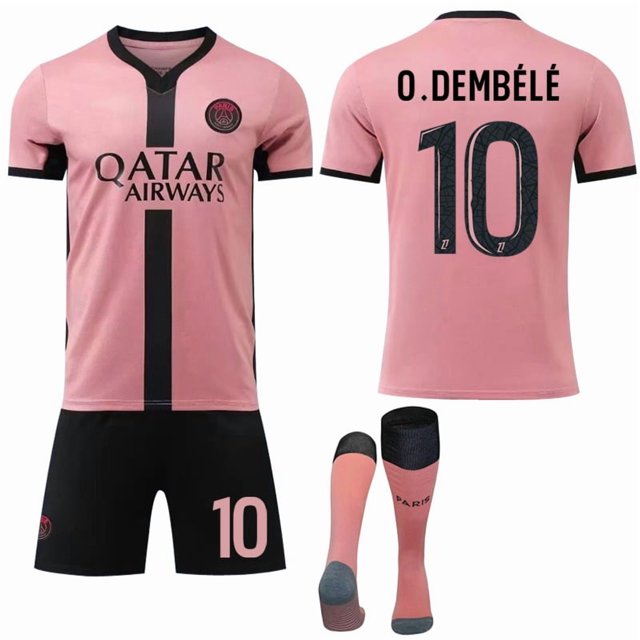 European Cup Special Offer! High Quality New 24-25 Paris Saint-Germain Away Kids Adult Football Shirt No.10 O.Dembélé