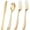 Cutlery Gold, variant on 200PCS Silver Plastic Spoons - Heavy Duty Disposable Spoons - dessert Spoons for Wedding & Party & New Year & Valentine's Day& Christmas
