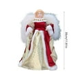 thumbnail image 3 of Christmas Tree Topper Angel,Angel Christmas Tree Topper with Plush Wings,Christmas Treetop Flying Angel Winged Fairy Goddess Ornament Plush Angel Tree Topper,Angel Decor for Christmas Tree Topper, 3 of 9
