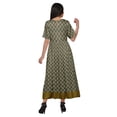 thumbnail image 3 of Moomaya Robe Plissée Imprimée Tunique à Manches au Coude Tenue d'Été Kurti pour Femmes, 3 of 5