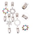 thumbnail image 2 of MasteelfCA 4pcs Retro Brooch Creative Cardigan Clips Alloy Brooch Clips for Girl Women, 2 of 8