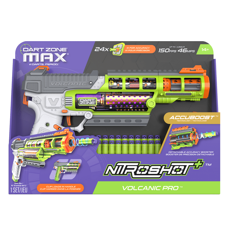 Dart Zone Max Nitroshot+ Volcanic Pro Blaster - Walmart.com