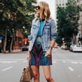 thumbnail image 4 of Fotbe Neon Cyberpunk Blue Bear Vestido de Verano sin Mangas para Mujer – Vestido Midi Línea A, Estilo Camiseta Floral, Vestido Playero Casual y Fluido, 4 of 7
