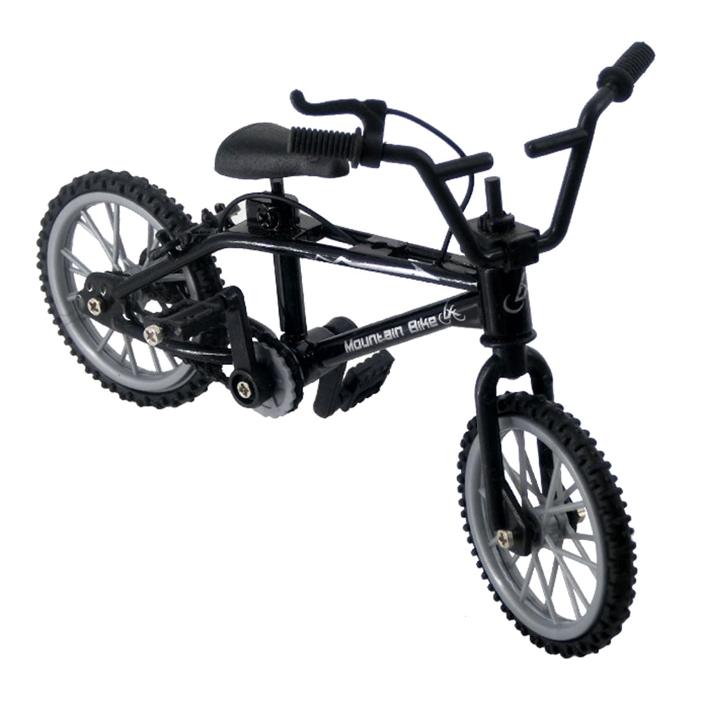 Mini Bike Finger Bike Black for Creative Games Kids Boys and Girls Extreme Sports Finger Mountain Bike Toy ?4Pcs? Mini Alloy Creative Bicycle Toys