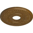 thumbnail image 3 of Ekena Millwork 15 3/4"OD x 3 7/8"ID x 3/4"P Berkshire Ceiling Medallion (Fits Canopies up to 7"), Hand-Painted Smokey Topaz Crackle, 3 of 6