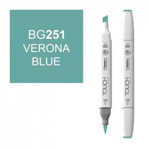 ShinHan Touch Twin Brush Marker - Verona Blue BG251