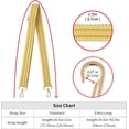 thumbnail image 5 of LAICAIW Grand Bandoulière, Sangle de Sac à Main Réglable Style Guitare avec Boucle Dorée Remplacement Tissé pour Sacs à Main (3,8 cm) Couleur2, 5 of 5