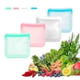 thumbnail image 5 of Reheyre 500/1000ml Sealed Bag for Food Preservation - Strong Sealing, No Scale - Silicone Microwave and Fridge Food Storage Bag for Kitchen Supplies, 5 of 6