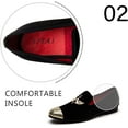 thumbnail image 3 of JITAI Mens Dress Tuxedo Shoes for Men Slip-on Loafers Black Size 12, 3 of 6