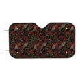 thumbnail image 7 of Balery Fishbone Rose Print Car Windshield Sun Shade,Windshield Sunshade for Car Pickup Truck SUV Accessories-Medium, 7 of 7