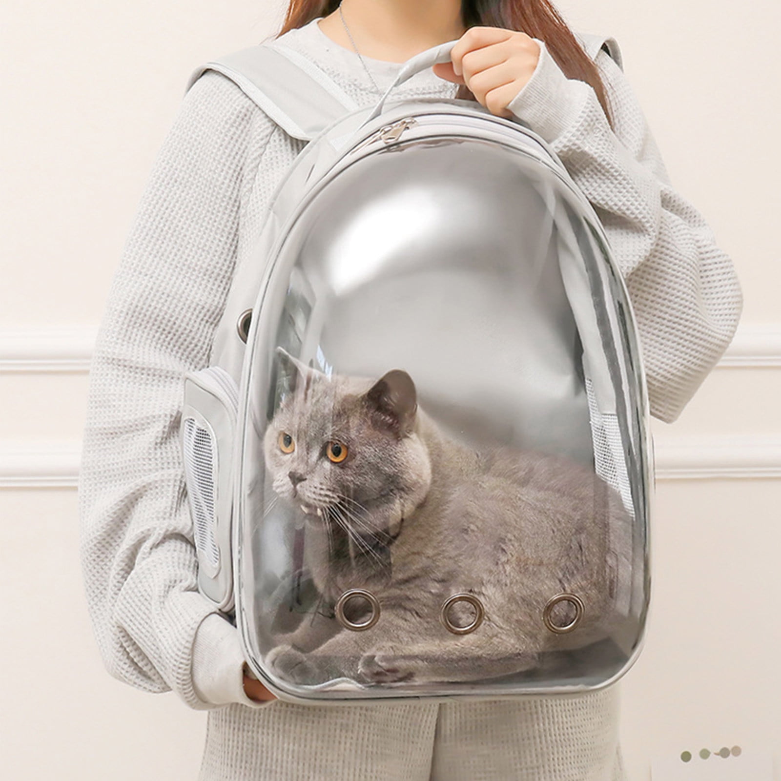 Fridja Space Capsule Pet Bag Breathable Go Out Shoulders Cat Puppy Backpack Pet Go Out Backpack