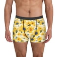 thumbnail image 2 of Bingfone Blue Floral Sunflower Men's Underwear - Casual Stretch Boxer Briefs-X-Large, 2 of 7