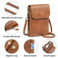 thumbnail image 7 of GAEKEAO Small Crossbody Bags for Women Leather Cell Phone Purse Bag Wallet with RFID Blocking Credit Card Slots Zipper Pocket, 7 of 7