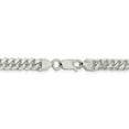 thumbnail image 3 of Sterling Silver 6.4mm Polished Domed Curb Chain (Weight: 40.88 Grams, Length: 18 Inches), 3 of 4