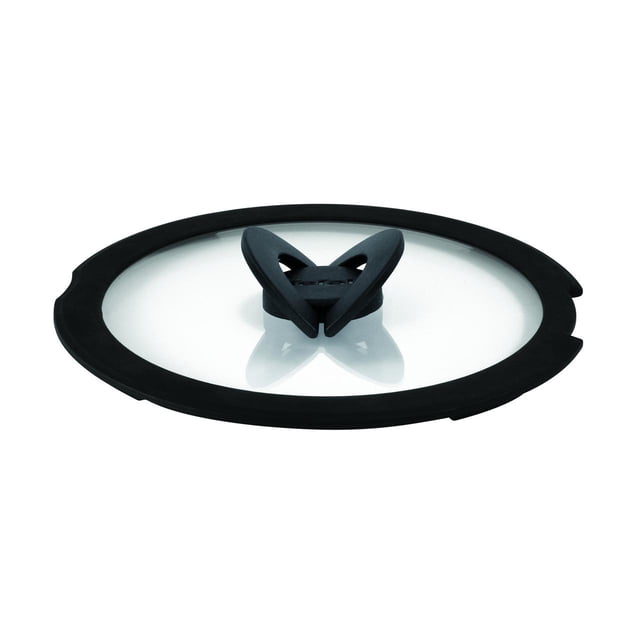 T-fal Tapa de Vidrio Ingenio 16 cm Apilable Compatible con Ingenio, Borde de Silicón y Asa Plegable de Baquelita, L9846153