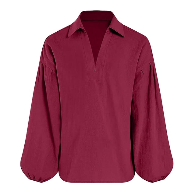 MIASHUI Chemise Garçon Tout-Petit Halloween Jacobite Écossais Classique à Lacets Rouge, 3-4 Ans