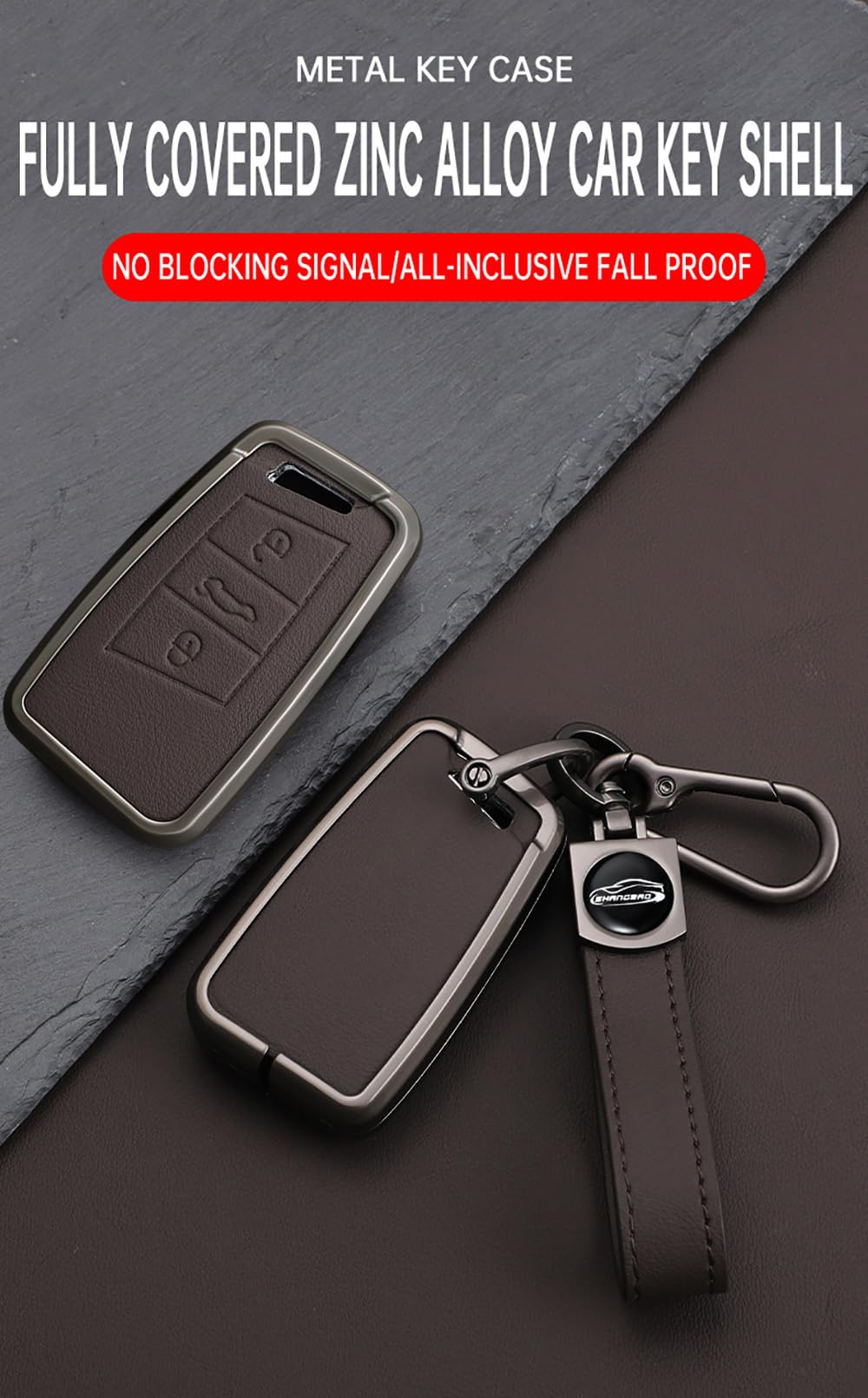 Fit for VW Key Fob Cover Smart Remote Car Key Case Shell Fit for Volkswagen Arteon Atlas Golf Alltrack Jetta GLI Passat