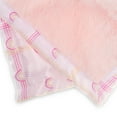 thumbnail image 4 of Parent's Choice Plush Pink Bunny Security Blanket with Satin Back, 12 x 12", Infant Girl, 4 of 7