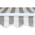 thumbnail image 3 of ALEKO Auvent Rétractable pour Patio Maison 8x6.5 ft, Couleur Rayée Gris et Blanc, 3 of 3
