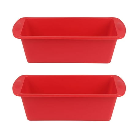 

2Pcs Silicone Bakeware Toast Silicone Toast Plate Bake Toast Bread Mold Cooking Supply Rectangular Mold Baking Toast Diy Household Toast Cooking Bread Mold Bread Bake Pan Bread Pans for Silicone