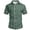 #03 Green 【Mix & Match: Essential Colors in Stock】, variant on Men's Summer Striped Flannel Collar Short Sleeve Button Up Shirt Casual Beach Shirt Tops for Vacation Golf Fishing Loose Fit Modern Fashion Essential | AESTIVO,Black L