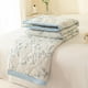 thumbnail image 1 of Edredón de verano suave y lavable, agradable para la piel – Manta transpirable para aire acondicionado en noches calurosas, manta ligera de algodón con estampado de hojas para el sofá, la cama o p, 1 of 6