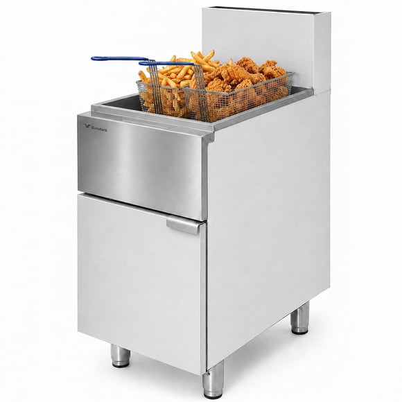Freidora Industrial Aceite 24l Gas 3 Quemadores Acero Inox Gutstark Home