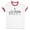 White/Red, variant on Skyline Brazil Ringer Tee Shirt Unisex Large White/Black