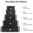 thumbnail image 4 of Mini Small Cash Box with Money Tray,Lock Box with Key,Small Safe for Kids 4.9"x 3.7"x 2.3" Black, 4 of 5