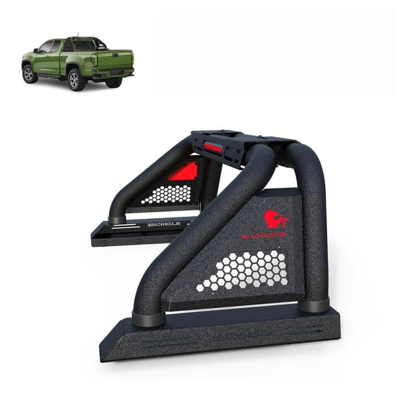 Black Horse Off Road Classic Pro Roll Bar Modular Textured Black Compatible with 2005-2021 Nissan Frontier-RB07MT