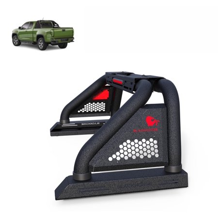 Black Horse Off Road Classic Pro Roll Bar Modular Textured Black Compatible with 2005-2021 Nissan Frontier-RB07MT