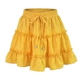 thumbnail image 1 of Falda de playa con volantes florales para niñas y mujeres, minifalda acampanada de cintura alta para niñas kenally FS11181-12, 1 of 7