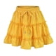 thumbnail image 1 of Falda de playa con volantes florales para niñas y mujeres, minifalda acampanada de cintura alta para niñas kenally FS11181-12, 1 of 7