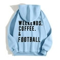 thumbnail image 4 of WEAIXIMIUNG Chandail pour Femmes Graphique Mignon Chandail à Capuche de Sport Décontracté pour Femmes à la Mode Imprimé Rugby à Fermeture Éclair à Manches Longues avec Poche et Cordon (4), 4 of 6
