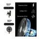 thumbnail image 4 of Ventilador 2 en 1 Tek  Pie y Escritorio 16 base 15 aspas 98 cm Blanco, 4 of 5