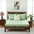 thumbnail image 6 of 7 Pieces Pinch-Pleated Comforter Set, Olive Green Full Size, 6 of 6