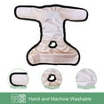 thumbnail image 3 of Washable female dog diaper - reusable high-quality hot dog diaper - highly absorbent dog diaper - pet incontinence female dog diaper with adjustable buckle, 3 of 5
