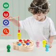 thumbnail image 2 of Juego de pesca magnético NAODONGLI para niños de 3 a 5 años de madera con 10 peces, 2 of 7