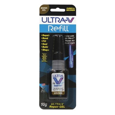 - UV Light Cure Repair Gel Refill,Brn,10g ULTRA-V REPAIR 10GRBrown