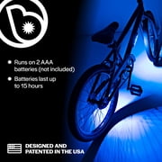 Brightz GoBrightz LED Bike Frame Light, 4 Light Modes, Underglow Effect, Blue