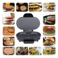 thumbnail image 3 of Máquina Para Hacer Hamburguesas Eléctricas, Parrilla Para Carne Interior Compacta De Calentamiento Rápido A Prueba De Palitos Para Panini Para El Desayuno, 3 of 7