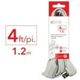 thumbnail image 2 of Elink - Ensemble de 2 Rallonges Électriques Intérieures, 1 Prise, Longueur de 4 Pieds, Blanc, 2 of 3