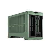 Fractal Design Terra Jade Mini-ITX SFF PC Case with PCIe 4.0 Riser, Anodized Aluminum and Walnut