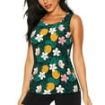thumbnail image 2 of Uemuo Tropical Fruit Pattern Workout Tank Tops for Women Breathable Moisture-wicking tank top Sleeveless Running Loose Fit Yoga Tops Active Shirts Sports Gym Exercise, 2 of 9