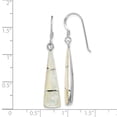 thumbnail image 2 of Sterling Silver Rhodium-plated Mother of Pearl Stud Earrings, 2 of 5