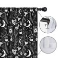 thumbnail image 4 of Blackout Kids Curtains,Black Gothic Moon Card Moth Pattern Childrens Insulated Curtains Set Of 2,Bedroom Essentials,Toddler Room Decor 42x54in(106x137cm), 4 of 5