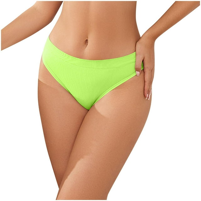 Womens Solid Color Pants With Low Waist Comfortable Breathable And Fashionable Briefs (Womens Triangle Briefs)